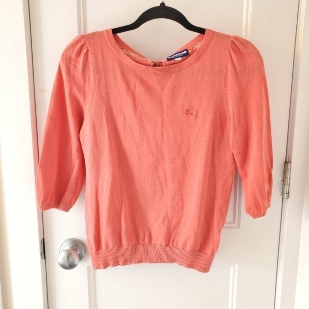 Burberry Coral Knit Top